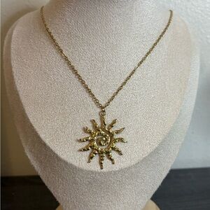 Handmade Gold Sun Necklace | Waterproof & Tarnish Resistant